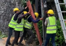 Desa Adat Intaran Tata Kabel dengan Tiang Bersama